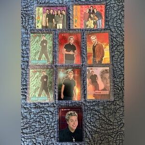 Vintage *NSYNC Foiled Trading Cards And Stickers by Topps 2000/Y2K